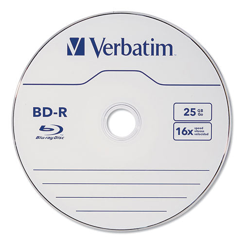 Verbatim® wholesale. Bd-r Blu-ray Disc, 25gb, 16x, 10-pk. HSD Wholesale: Janitorial Supplies, Breakroom Supplies, Office Supplies.