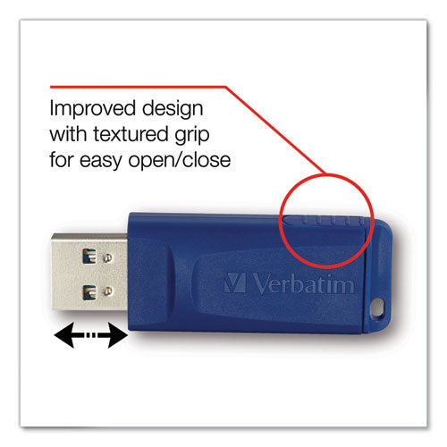Verbatim® wholesale. Classic Usb 2.0 Flash Drive, 16 Gb, Blue, 5-pack. HSD Wholesale: Janitorial Supplies, Breakroom Supplies, Office Supplies.