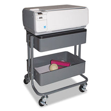 Load image into Gallery viewer, Vertiflex® wholesale. Adjustable Multi-use Storage Cart And Stand-up Workstation, 15.25&quot; X 11&quot; X 18.5&quot; To 39&quot;, Gray. HSD Wholesale: Janitorial Supplies, Breakroom Supplies, Office Supplies.