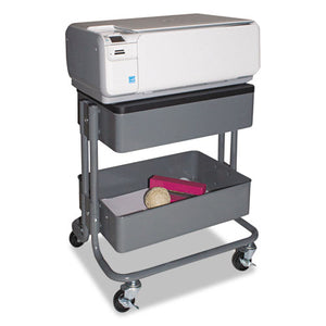 Vertiflex® wholesale. Adjustable Multi-use Storage Cart And Stand-up Workstation, 15.25" X 11" X 18.5" To 39", Gray. HSD Wholesale: Janitorial Supplies, Breakroom Supplies, Office Supplies.