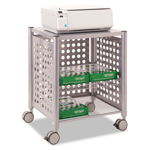 Vertiflex® wholesale. Deskside Machine Stand, Two-shelf, 21.5w X 17.88d X 27h, Matte Gray. HSD Wholesale: Janitorial Supplies, Breakroom Supplies, Office Supplies.