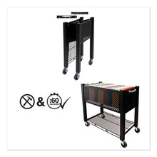 Load image into Gallery viewer, Vertiflex® wholesale. Instacart File Cart, 14.25w X 28.5d X 27.75h, Black. HSD Wholesale: Janitorial Supplies, Breakroom Supplies, Office Supplies.