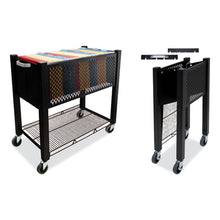 Load image into Gallery viewer, Vertiflex® wholesale. Instacart File Cart, 14.25w X 28.5d X 27.75h, Black. HSD Wholesale: Janitorial Supplies, Breakroom Supplies, Office Supplies.