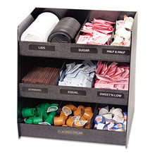 Load image into Gallery viewer, Vertiflex® Commercial Grade wholesale. Vertical Condiment Organizer, 14 1-2w X 11 3-4d X 15h, Black. HSD Wholesale: Janitorial Supplies, Breakroom Supplies, Office Supplies.