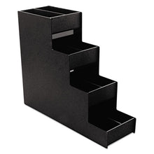 Load image into Gallery viewer, Vertiflex® Commercial Grade wholesale. Narrow Condiment Organizer, 6w X 19d X 15 7-8h, Black. HSD Wholesale: Janitorial Supplies, Breakroom Supplies, Office Supplies.