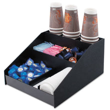 Load image into Gallery viewer, Vertiflex® Commercial Grade wholesale. Horizontal Condiment Organizer, 12w X 16d X 7 1-2h, Black. HSD Wholesale: Janitorial Supplies, Breakroom Supplies, Office Supplies.