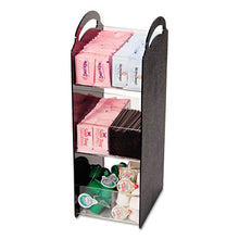 Load image into Gallery viewer, Vertiflex® Commercial Grade wholesale. Compact Condiment Organizer, 6 1-8w X 8d X 18h, Black. HSD Wholesale: Janitorial Supplies, Breakroom Supplies, Office Supplies.