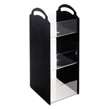 Load image into Gallery viewer, Vertiflex® Commercial Grade wholesale. Compact Condiment Organizer, 6 1-8w X 8d X 18h, Black. HSD Wholesale: Janitorial Supplies, Breakroom Supplies, Office Supplies.