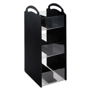 Vertiflex® Commercial Grade wholesale. Compact Condiment Organizer, 6 1-8w X 8d X 18h, Black. HSD Wholesale: Janitorial Supplies, Breakroom Supplies, Office Supplies.