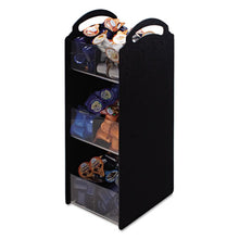 Load image into Gallery viewer, Vertiflex® Commercial Grade wholesale. Compact Condiment Organizer, 6 1-8w X 8d X 18h, Black. HSD Wholesale: Janitorial Supplies, Breakroom Supplies, Office Supplies.