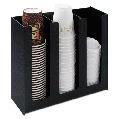 Vertiflex® Commercial Grade wholesale. Cup Holder, 12 3-4w X 4 1-2d X 11 3-4d, Black. HSD Wholesale: Janitorial Supplies, Breakroom Supplies, Office Supplies.