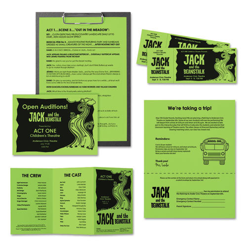 Astrobrights® wholesale. Color Paper, 24 Lb, 8.5 X 11, Martian Green, 500-ream. HSD Wholesale: Janitorial Supplies, Breakroom Supplies, Office Supplies.