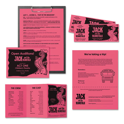 Astrobrights® wholesale. Color Paper, 24 Lb, 8.5 X 11, Plasma Pink, 500-ream. HSD Wholesale: Janitorial Supplies, Breakroom Supplies, Office Supplies.