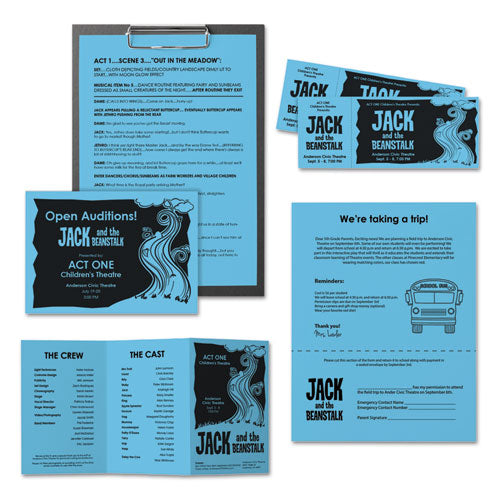 Astrobrights® wholesale. Color Paper, 24 Lb, 11 X 17, Lunar Blue, 500-ream. HSD Wholesale: Janitorial Supplies, Breakroom Supplies, Office Supplies.
