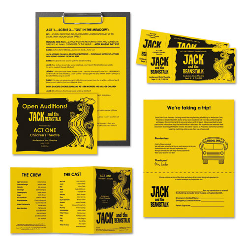 Astrobrights® wholesale. Color Paper, 24 Lb, 8.5 X 11, Solar Yellow, 500-ream. HSD Wholesale: Janitorial Supplies, Breakroom Supplies, Office Supplies.
