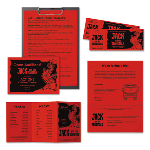 Astrobrights® wholesale. Color Paper, 24 Lb, 8.5 X 11, Re-entry Red, 500 Sheets-ream. HSD Wholesale: Janitorial Supplies, Breakroom Supplies, Office Supplies.