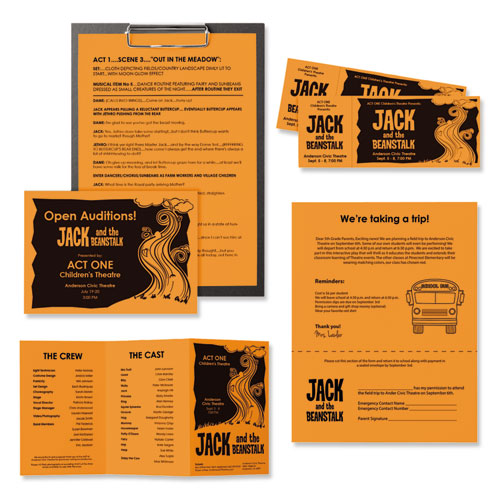 Astrobrights® wholesale. Color Paper, 24 Lb, 8.5 X 11, Cosmic Orange, 500-ream. HSD Wholesale: Janitorial Supplies, Breakroom Supplies, Office Supplies.