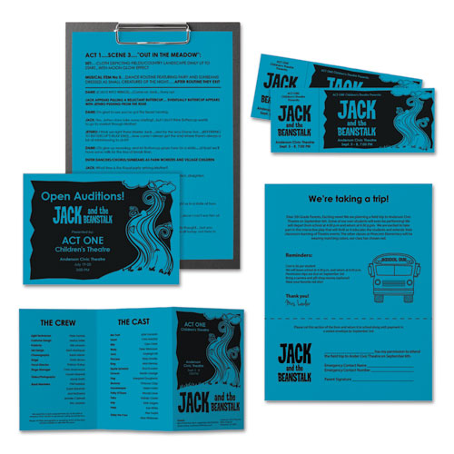 Astrobrights® wholesale. Color Paper, 24 Lb, 8.5 X 11, Celestial Blue, 500 Sheets-ream. HSD Wholesale: Janitorial Supplies, Breakroom Supplies, Office Supplies.