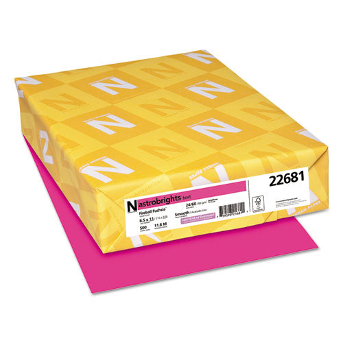 Astrobrights® wholesale. Color Paper, 24 Lb, 8.5 X 11, Fireball Fuchsia, 500-ream. HSD Wholesale: Janitorial Supplies, Breakroom Supplies, Office Supplies.