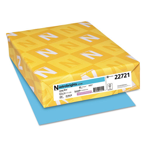 Astrobrights® wholesale. Color Cardstock, 65 Lb, 8.5 X 11, Lunar Blue, 250-pack. HSD Wholesale: Janitorial Supplies, Breakroom Supplies, Office Supplies.