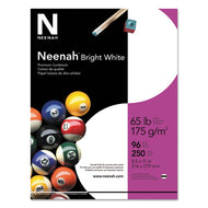 Neenah® Bright White wholesale. Bright White Card Stock, 96 Bright, 65lb, 8.5 X 11, 250-pack. HSD Wholesale: Janitorial Supplies, Breakroom Supplies, Office Supplies.