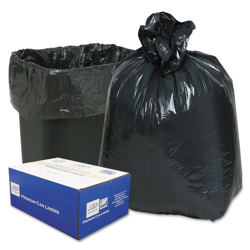 Classic wholesale. Linear Low-density Can Liners, 10 Gal, 0.6 Mil, 24" X 23", Black, 500-carton. HSD Wholesale: Janitorial Supplies, Breakroom Supplies, Office Supplies.