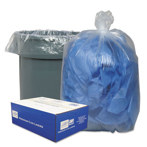Classic Clear wholesale. Linear Low-density Can Liners, 33 Gal, 0.63 Mil, 33" X 39", Clear, 250-carton. HSD Wholesale: Janitorial Supplies, Breakroom Supplies, Office Supplies.