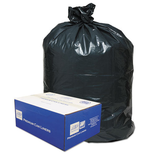 Classic wholesale. Linear Low-density Can Liners, 60 Gal, 0.9 Mil, 38" X 58", Black, 100-carton. HSD Wholesale: Janitorial Supplies, Breakroom Supplies, Office Supplies.