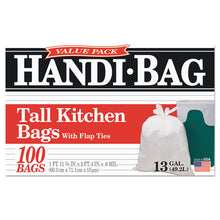 Load image into Gallery viewer, Handi-Bag® wholesale. Super Value Pack, 13 Gal, 0.6 Mil, 23.75&quot; X 28&quot;, White, 600-carton. HSD Wholesale: Janitorial Supplies, Breakroom Supplies, Office Supplies.