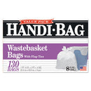 Handi-Bag® wholesale. Super Value Pack, 8 Gal, 0.6 Mil, 22" X 24", White, 130-box. HSD Wholesale: Janitorial Supplies, Breakroom Supplies, Office Supplies.