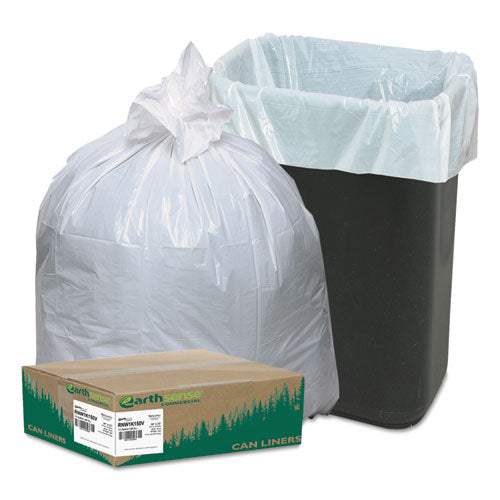 Earthsense® Commercial wholesale. Linear-low-density Recycled Tall Kitchen Bags, 13 Gal, 0.85 Mil, 24" X 33", White, 150-box. HSD Wholesale: Janitorial Supplies, Breakroom Supplies, Office Supplies.