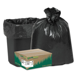 Earthsense® Commercial wholesale. Linear Low Density Recycled Can Liners, 10 Gal, 0.85 Mil, 24" X 23", Black, 500-carton. HSD Wholesale: Janitorial Supplies, Breakroom Supplies, Office Supplies.