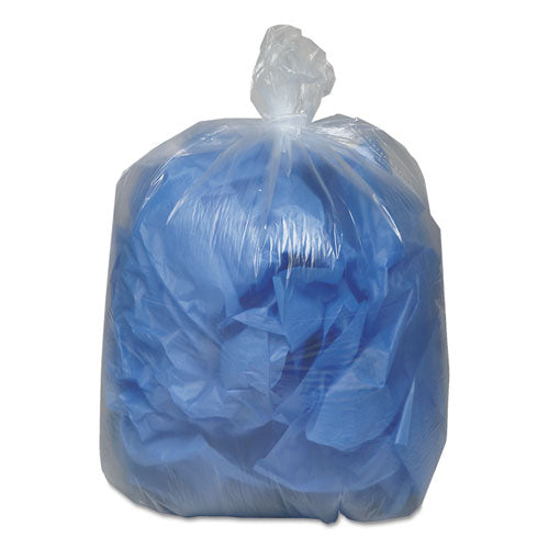 Earthsense® Commercial wholesale. Linear Low Density Clear Recycled Can Liners, 33 Gal, 1.25 Mil, 33" X 39", Clear, 100-carton. HSD Wholesale: Janitorial Supplies, Breakroom Supplies, Office Supplies.