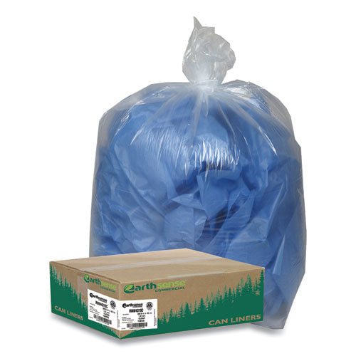 Earthsense® Commercial wholesale. Linear Low Density Clear Recycled Can Liners, 23 Gal, 1.25 Mil, 28.5