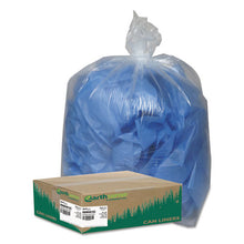 Load image into Gallery viewer, Earthsense® Commercial wholesale. Linear Low Density Clear Recycled Can Liners, 45 Gal, 1.5 Mil, 40&quot; X 46&quot;, Clear, 100-carton. HSD Wholesale: Janitorial Supplies, Breakroom Supplies, Office Supplies.