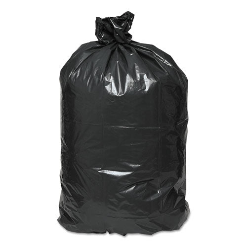 Earthsense® Commercial wholesale. Linear Low Density Recycled Can Liners, 56 Gal, 1.25 Mil, 43" X 48", Black, 100-carton. HSD Wholesale: Janitorial Supplies, Breakroom Supplies, Office Supplies.