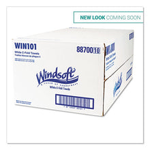 Load image into Gallery viewer, Windsoft® wholesale. WINDSOFT C-fold Paper Towels, 1 Ply, 10.2 X 13.25, White, 200-pack, 12 Packs-carton. HSD Wholesale: Janitorial Supplies, Breakroom Supplies, Office Supplies.