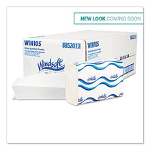 Load image into Gallery viewer, Windsoft® wholesale. WINDSOFT Multifold Paper Towels, 1 Ply, White, 9.25 X 9.5, 250-pack, 16 Packs-carton. HSD Wholesale: Janitorial Supplies, Breakroom Supplies, Office Supplies.