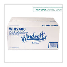 Load image into Gallery viewer, Windsoft® wholesale. WINDSOFT Bath Tissue, Septic Safe, 2-ply, White, 4 X 3.75, 400 Sheets-roll, 24 Rolls-carton. HSD Wholesale: Janitorial Supplies, Breakroom Supplies, Office Supplies.