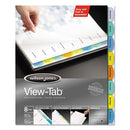 Wilson Jones® wholesale. Wilson Jones® View-tab Paper Index Dividers, 8-tab, 11 X 8.5, White, 1 Set. HSD Wholesale: Janitorial Supplies, Breakroom Supplies, Office Supplies.