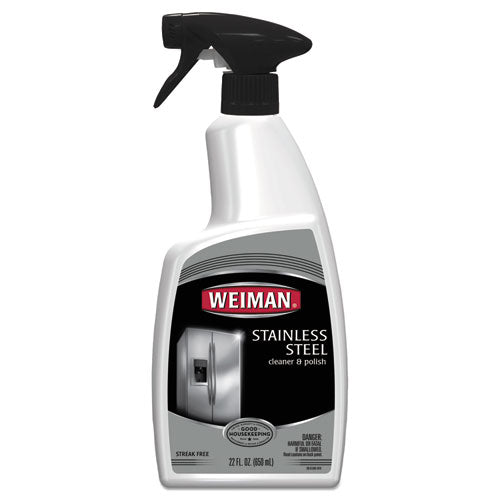 WEIMAN® wholesale. Stainless Steel Cleaner And Polish, Floral Scent, 22 Oz Spray Bottle, 6-carton. HSD Wholesale: Janitorial Supplies, Breakroom Supplies, Office Supplies.