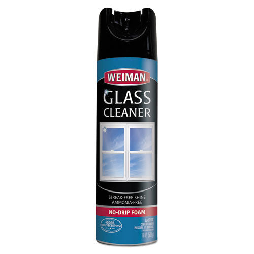 WEIMAN® wholesale. Foaming Glass Cleaner, 19 Oz Aerosol Spray Can. HSD Wholesale: Janitorial Supplies, Breakroom Supplies, Office Supplies.