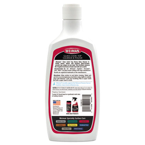 WEIMAN® wholesale. Glass Cook Top Cleaner And Polish, 20 Oz Squeeze Bottle. HSD Wholesale: Janitorial Supplies, Breakroom Supplies, Office Supplies.