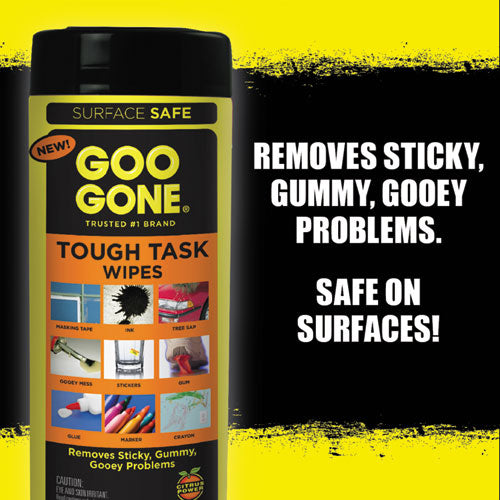 Goo Gone® wholesale. Clean Up Wipes, 8 X 7, Citrus Scent, White, 24-canister, 4 Canister-carton. HSD Wholesale: Janitorial Supplies, Breakroom Supplies, Office Supplies.