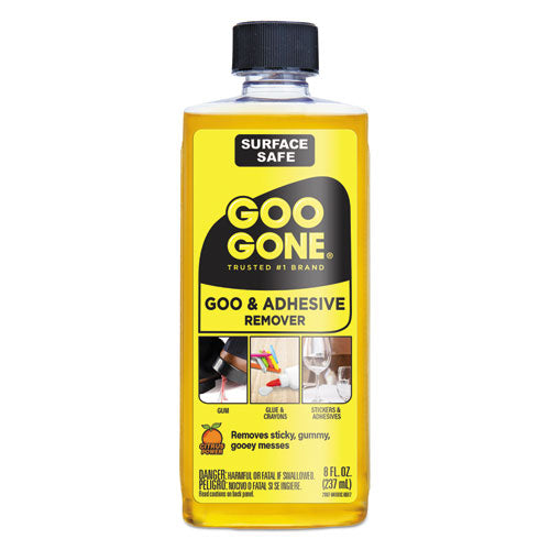 Goo Gone® wholesale. Original Cleaner, Citrus Scent, 8 Oz Bottle, 12-carton. HSD Wholesale: Janitorial Supplies, Breakroom Supplies, Office Supplies.