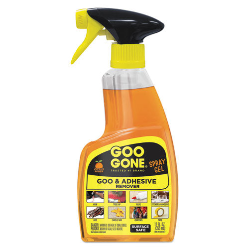 Goo Gone® wholesale. Spray Gel Cleaner, Citrus Scent, 12 Oz Spray Bottle. HSD Wholesale: Janitorial Supplies, Breakroom Supplies, Office Supplies.