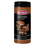 WEIMAN® wholesale. Leather Wipes, 7 X 8, 30-canister, 4 Canisters-carton. HSD Wholesale: Janitorial Supplies, Breakroom Supplies, Office Supplies.