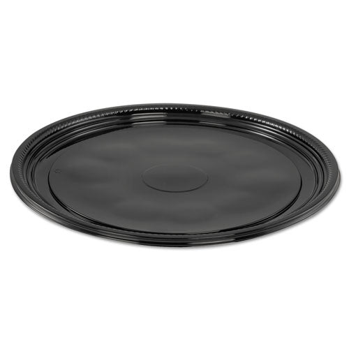 WNA wholesale. Caterline Casuals Thermoformed Platters, 12" Diameter, Black. 25-carton. HSD Wholesale: Janitorial Supplies, Breakroom Supplies, Office Supplies.