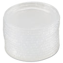 WNA wholesale. Deli Container Lids, Plug-style, Clear, 50-pack, 10 Packs-carton. HSD Wholesale: Janitorial Supplies, Breakroom Supplies, Office Supplies.