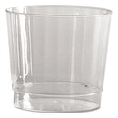 WNA wholesale. Classic Crystal Plastic Tumblers, 9 Oz., Clear, Fluted, Rocks Squat, 12-pack. HSD Wholesale: Janitorial Supplies, Breakroom Supplies, Office Supplies.